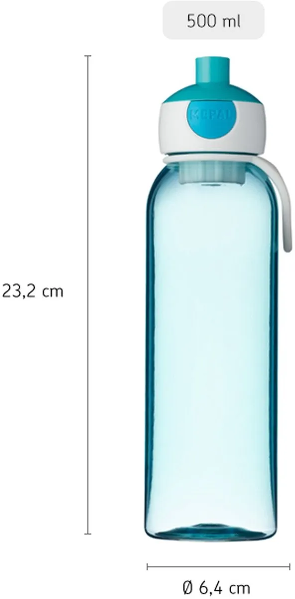 Mepal Campus Pop-up Waterfles 500ml - Cool Blue