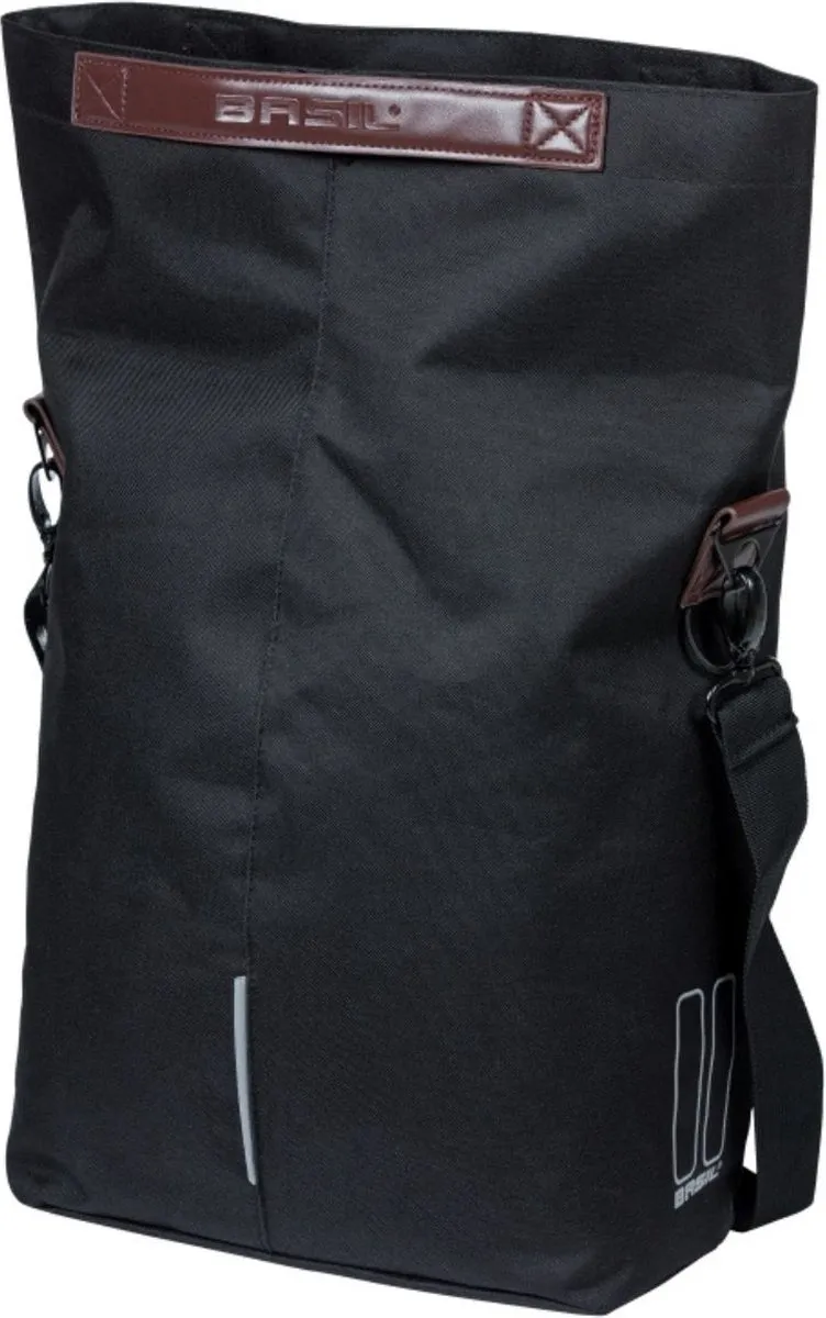 Basil City Fietstas MIk Hooks 16L - Zwart - afbeelding 6 van 6