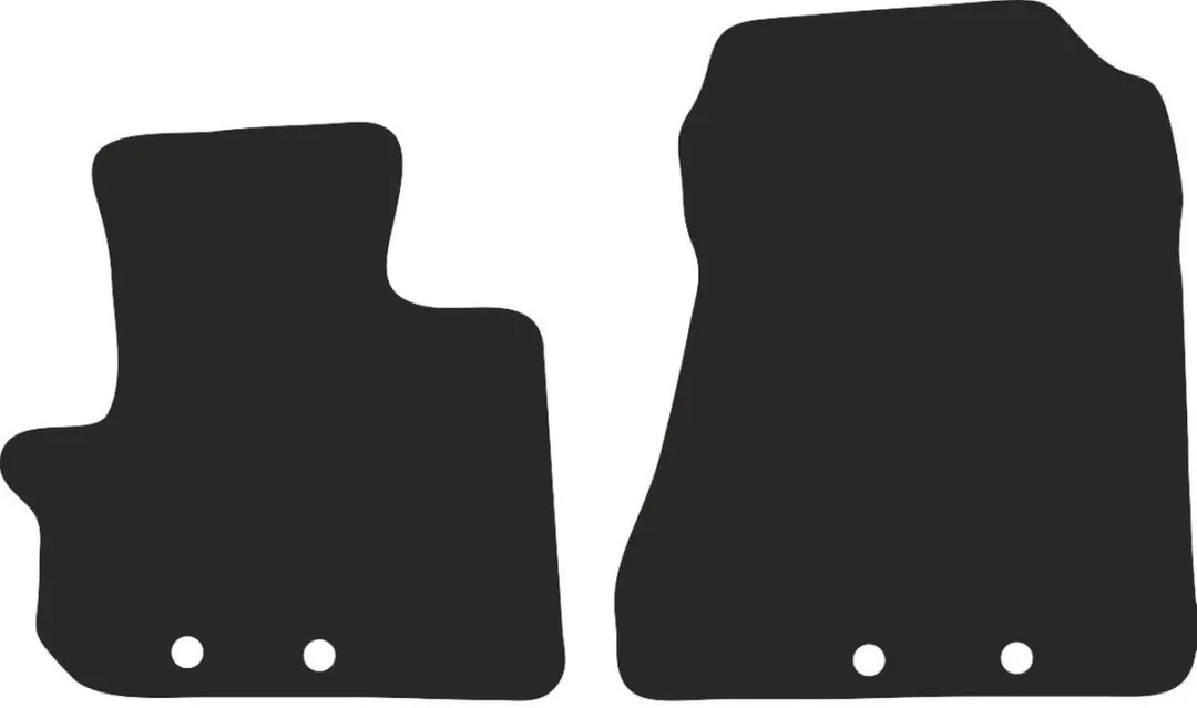 Toyota IQ Hatchback 2009 Polyamide PREMIUM - 2 Stuks Zwart