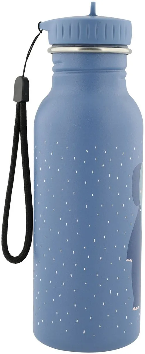 Trixie Mrs. Elephant RVS Waterfles 500ml - Blauw