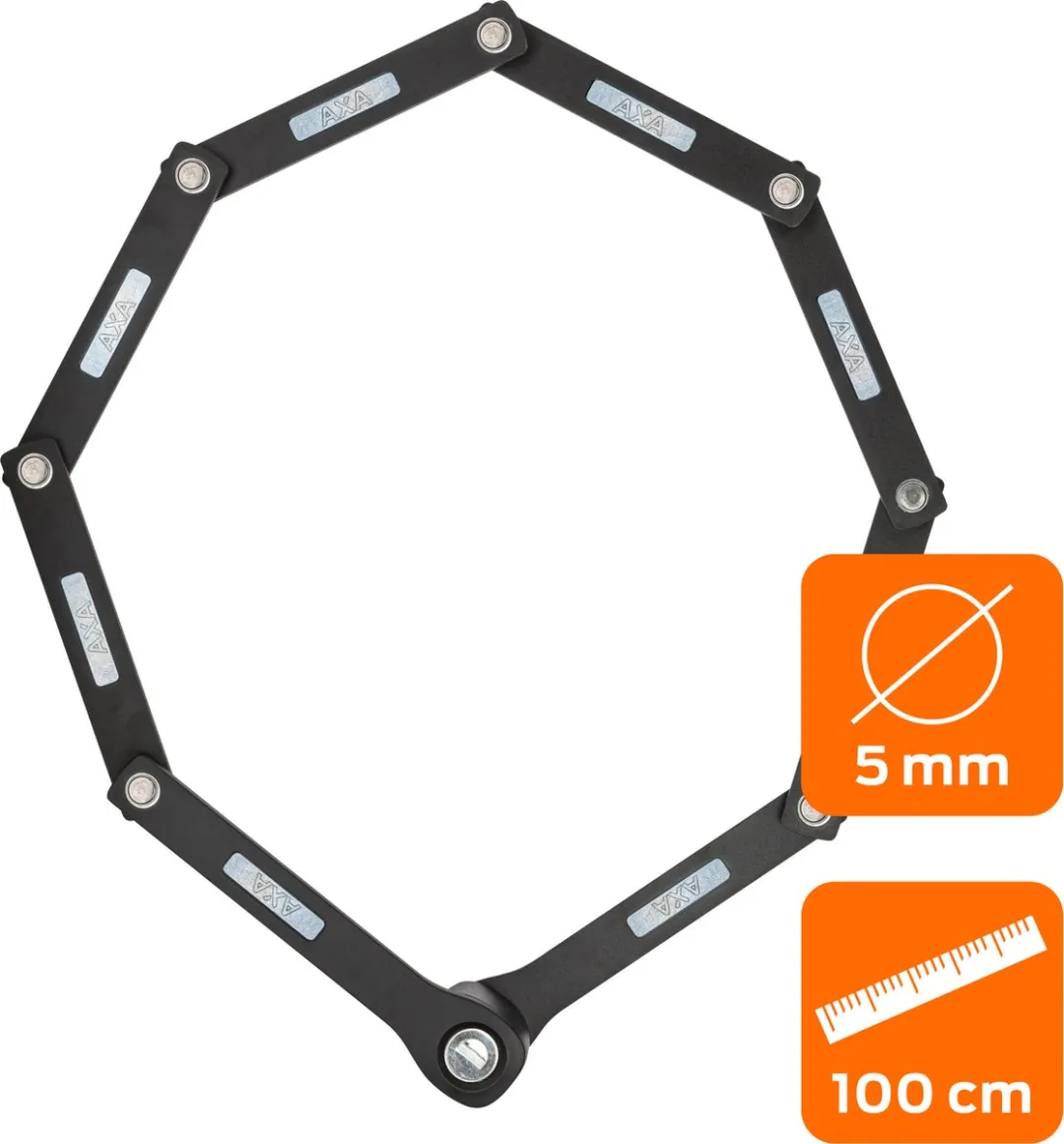 AXA Fold Lite 100 Vouwslot 100cm - Zwart