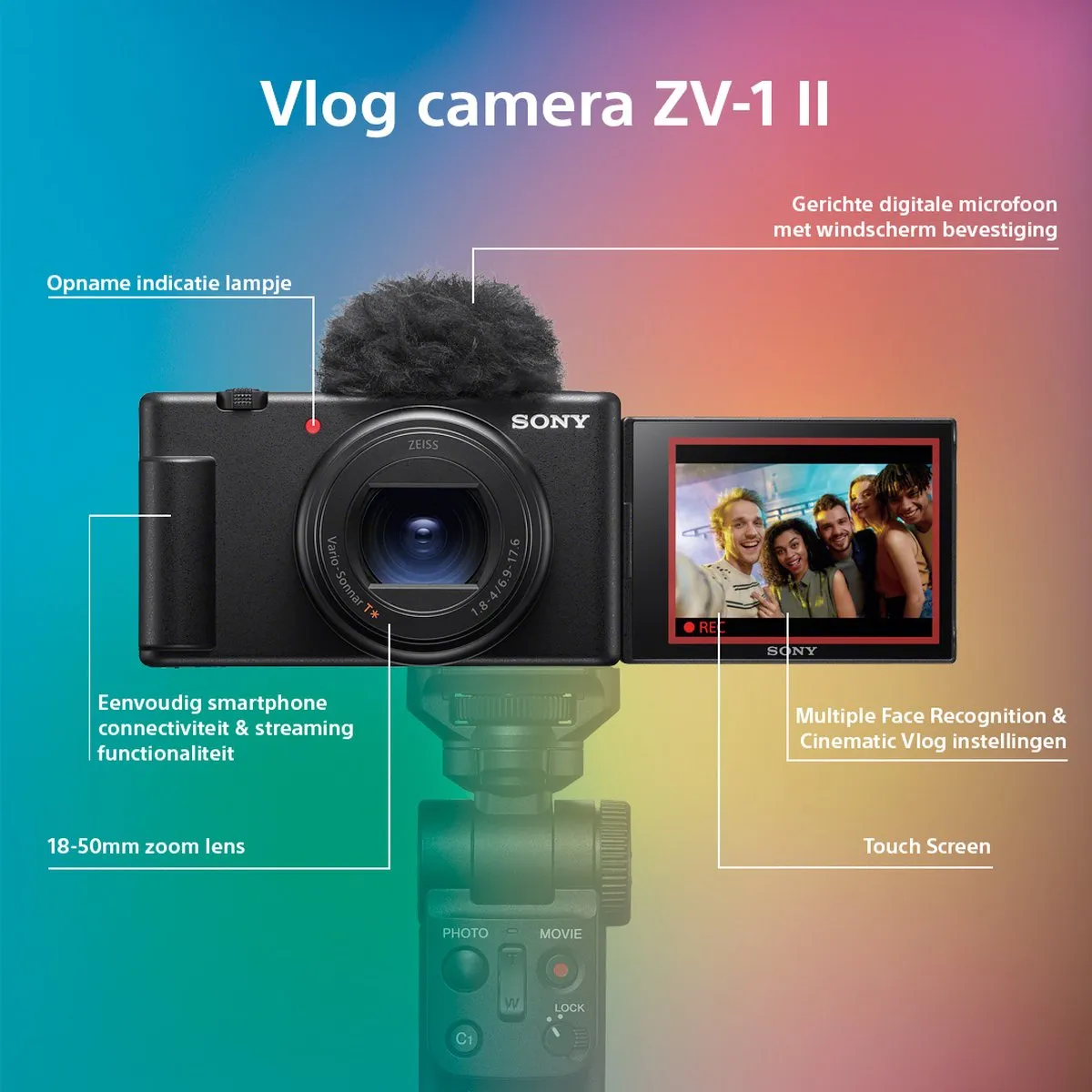 Sony ZV-1 II Vlogcamera - Zwart - afbeelding 6 van 6