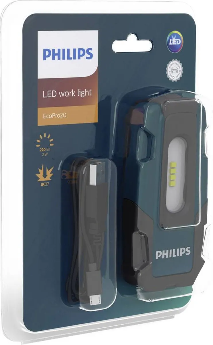 Philips Werklamp Ecopro2 LED USB 220 Lumen Groen/Zwart