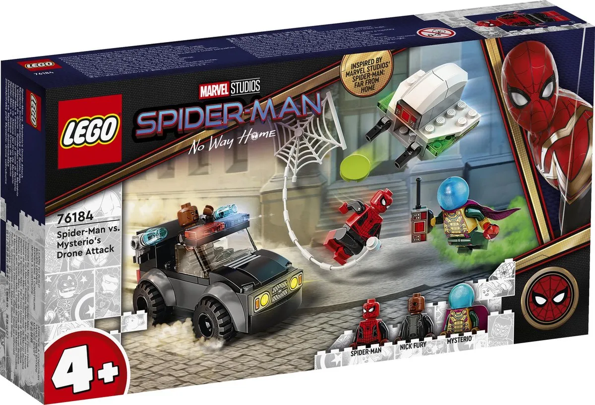 LEGO Marvel Spiderman vs. Mysterio Droneaanval 76184 - 73 Stukken - afbeelding 2 van 6