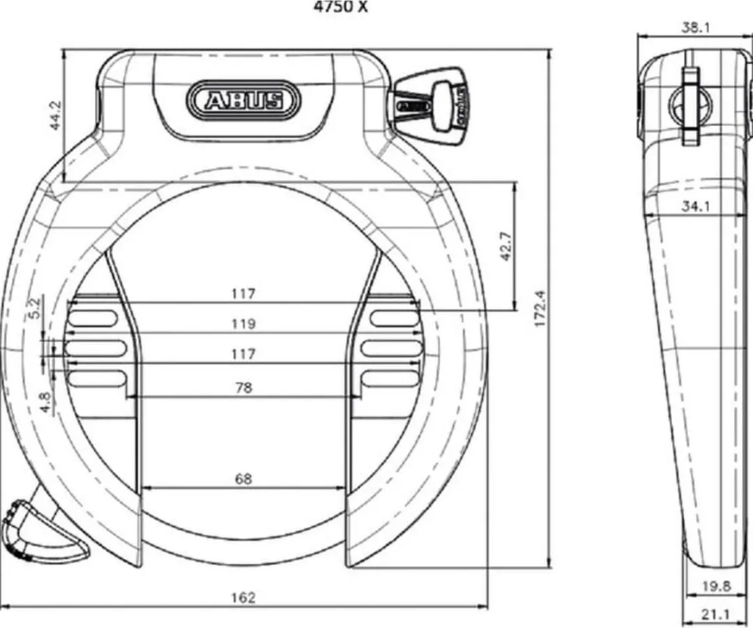 ABUS Amparo 2.0 Ringslot SL86735 - Beschermingsniveau 9/15 - Zwart