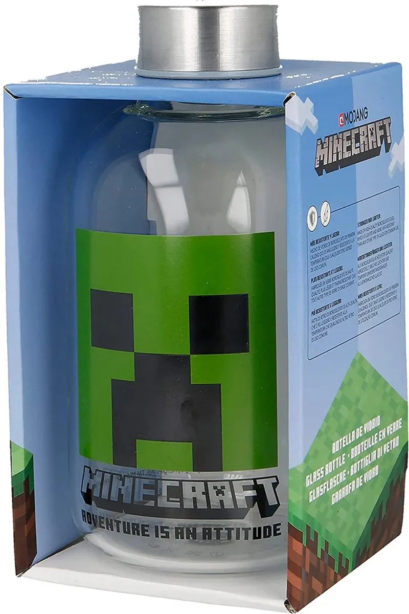 Minecraft Small Glass Bottle 620ml