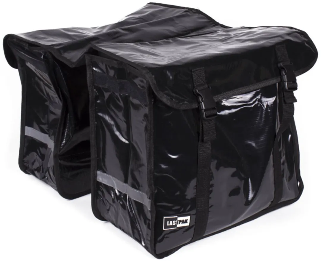 Lastpak Bisonyl Dubbele Fietstas 46L - Zwart