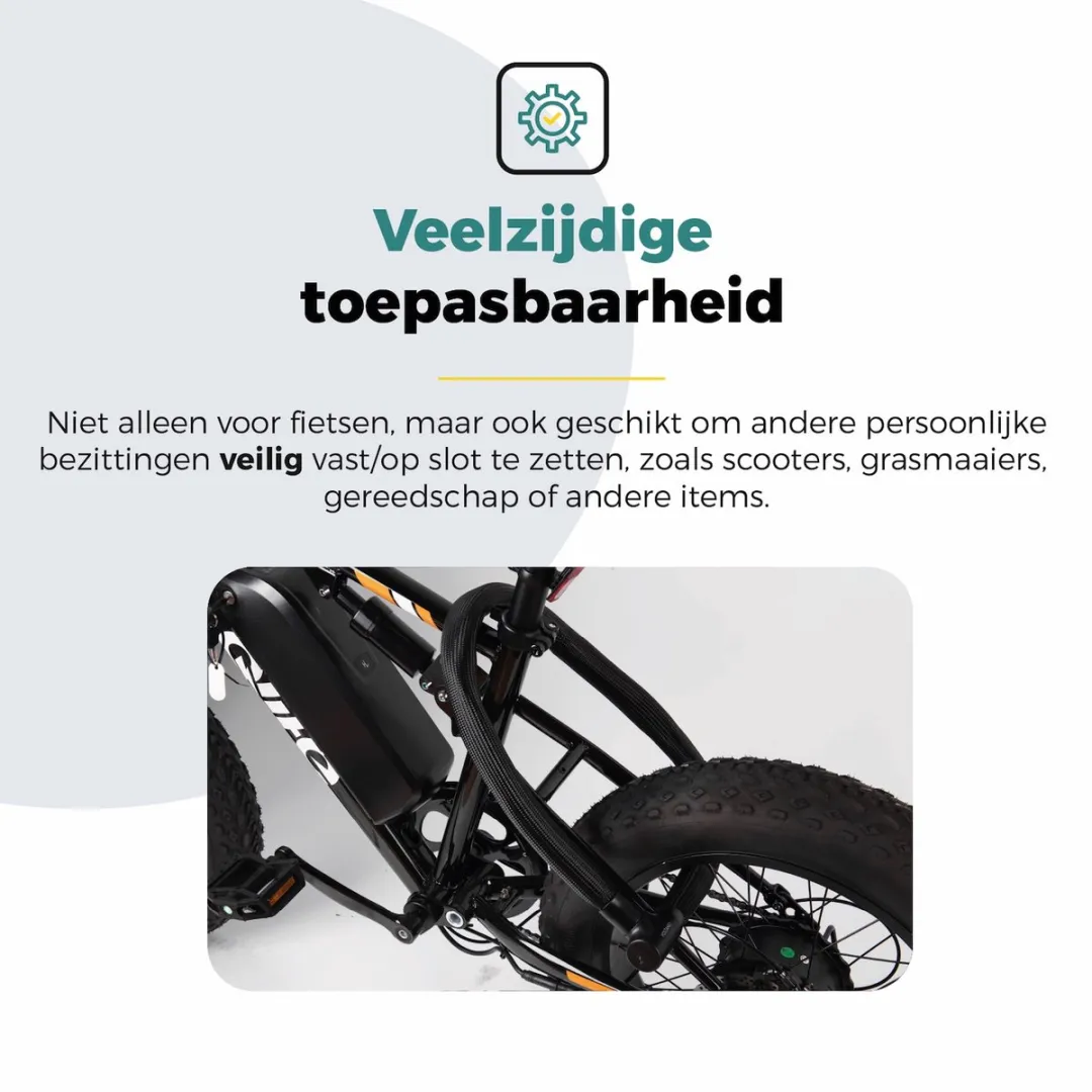 Voltano Flexilock Kettingslot 110cm - Zwart