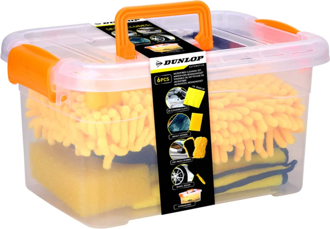 Dunlop Auto Was Set - 5 Stuks - Inclusief Velgenborstel