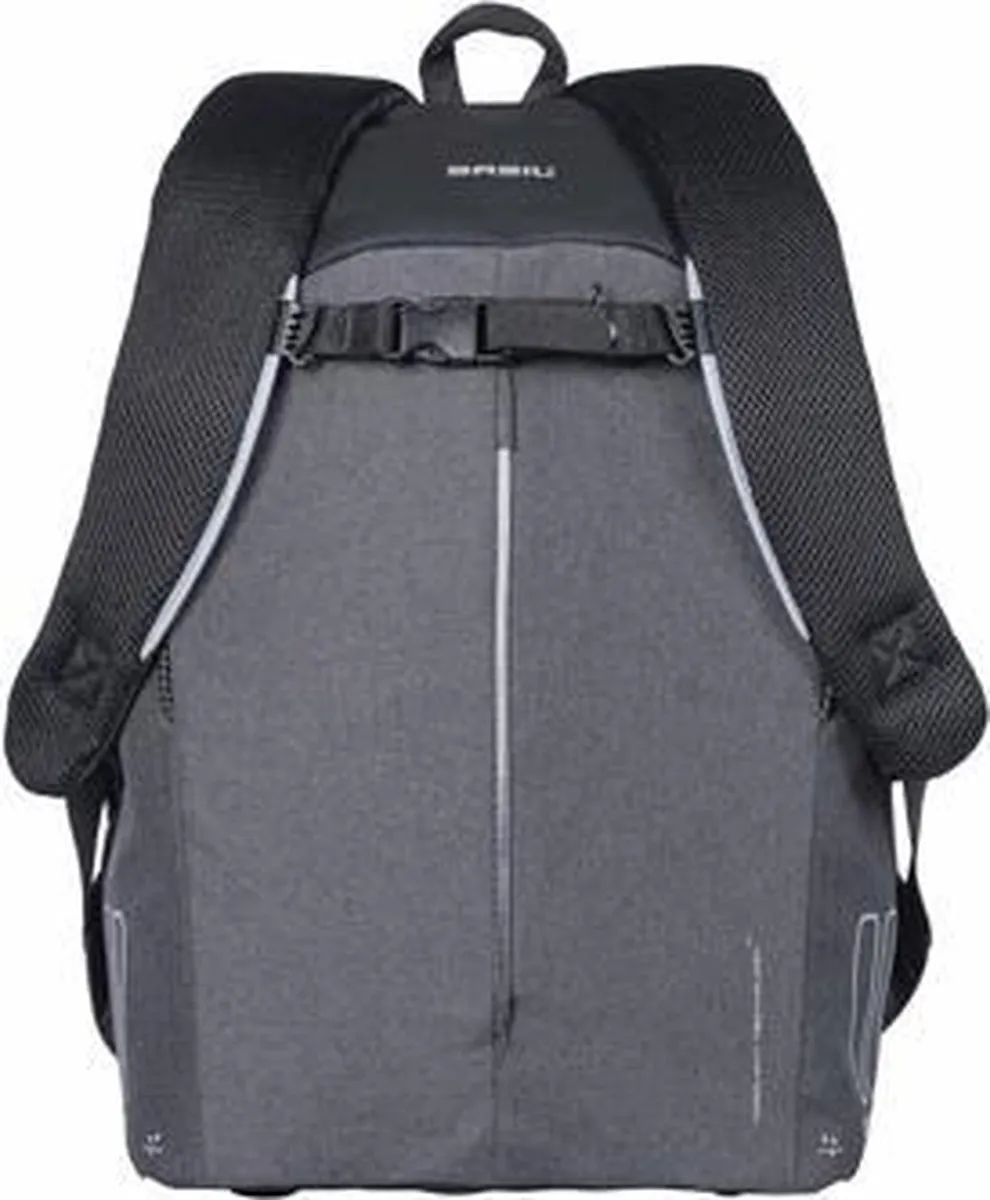 Basil B-Safe Commuter Rugzak 13L - 13 inch Laptop - Zwart - afbeelding 6 van 6