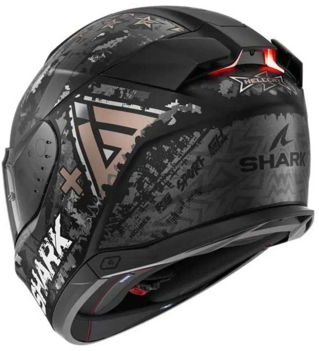 Shark Skwal i3 Hellcat Mat Black Chrom Anthracite - Integraal Helm L