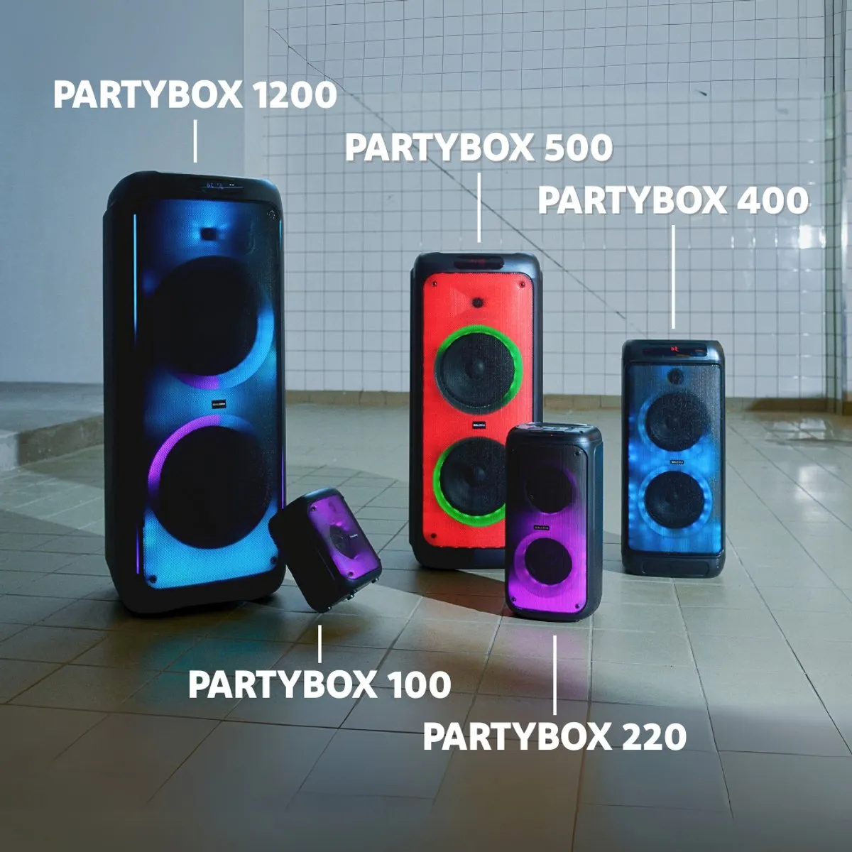 Salora PARTYBOX1200 Box - 1200W - Zwart