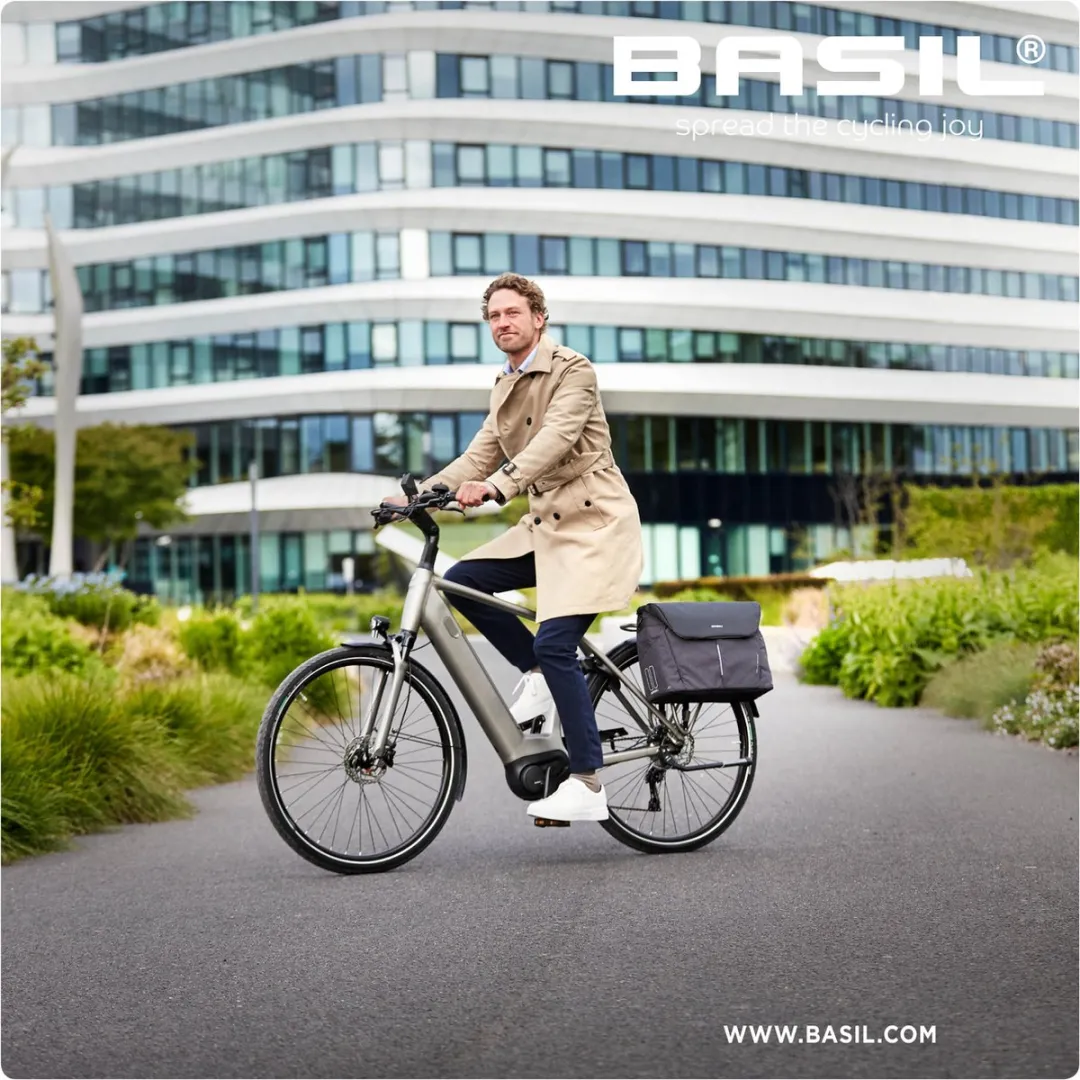 Basil B-Safe Commuter Laptoptas 17L - Olive Green