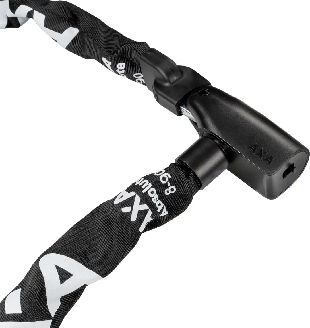 AXA Absolute 8 Kettingslot 90cm - 8mm Gehard Staal - Zwart