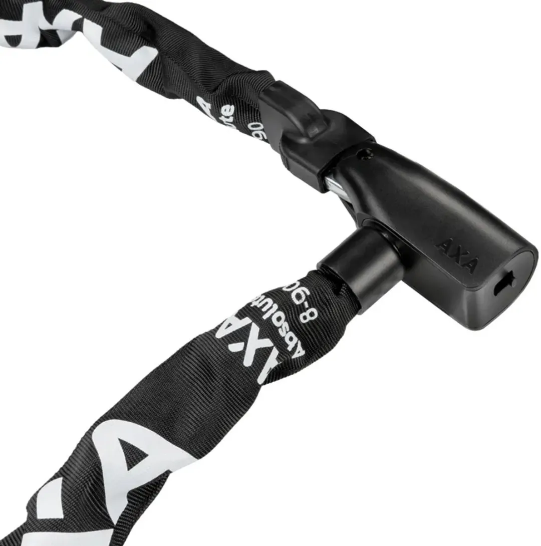 AXA Absolute 8 Kettingslot 90cm - 8mm Gehard Staal - Zwart
