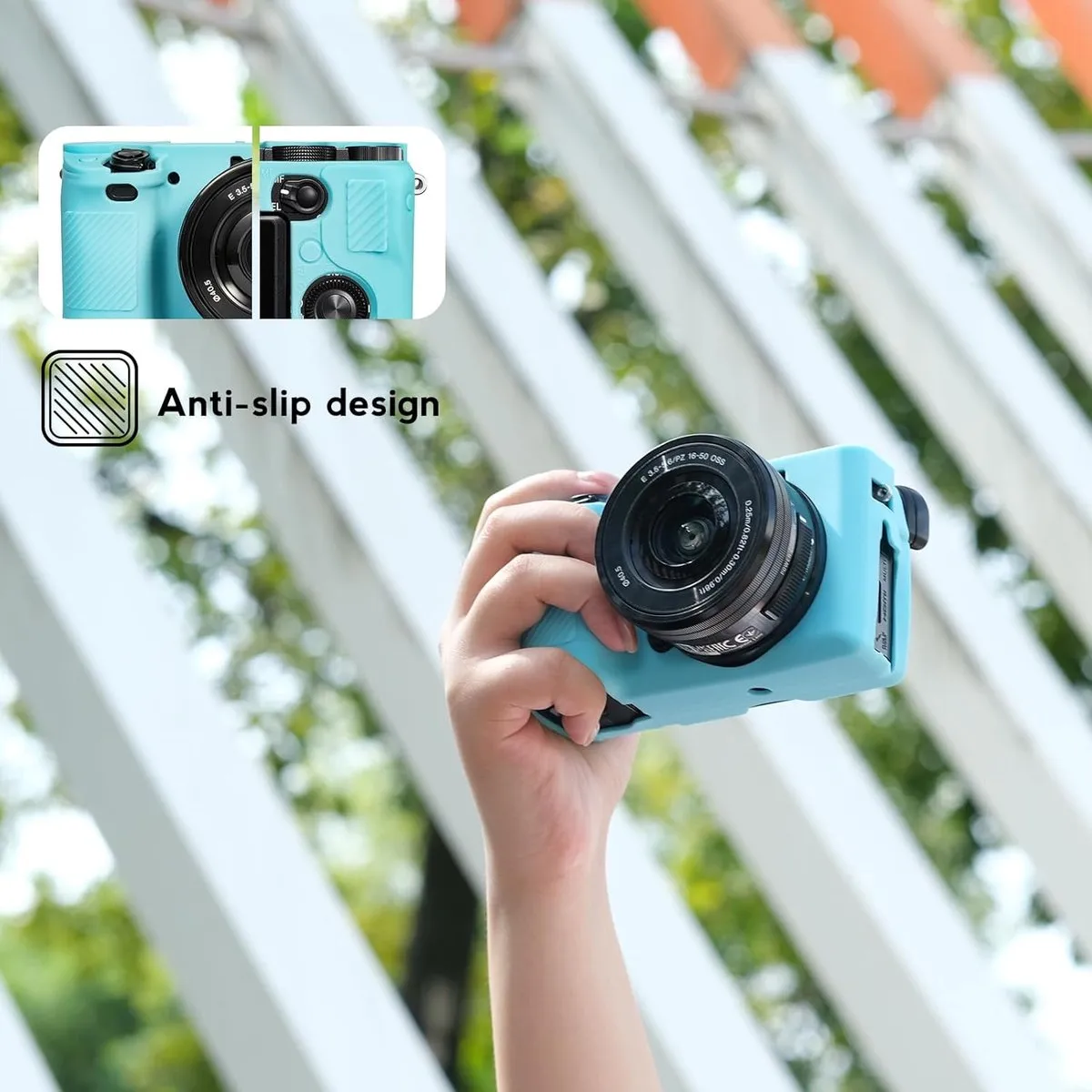 Sony Alpha A6400/A6300/A6100 Beschermhoesjes - Turquoise