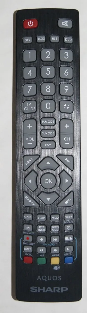 Originele Sharp 3D Afstandsbediening voor Blaupunkt, Technika, OK TV's