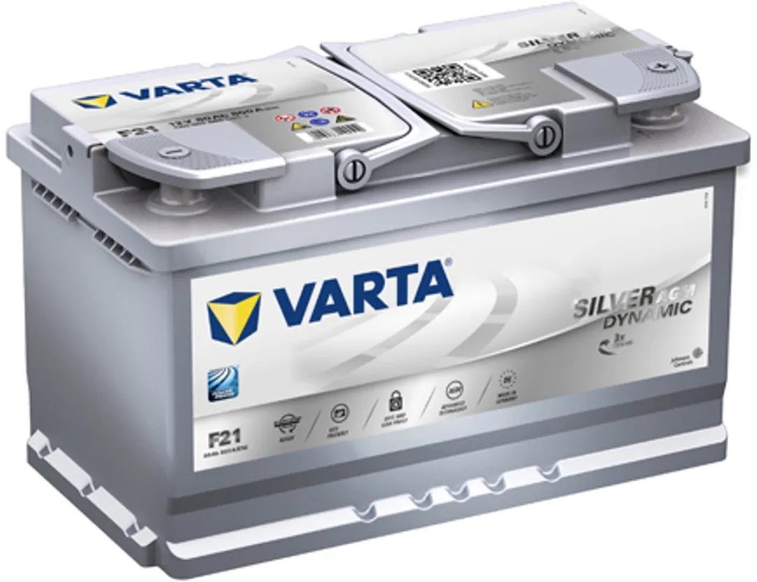 Varta A6 Silver Dynamic AGM XEV Ready 12V 80Ah 800A Auto-accu F21