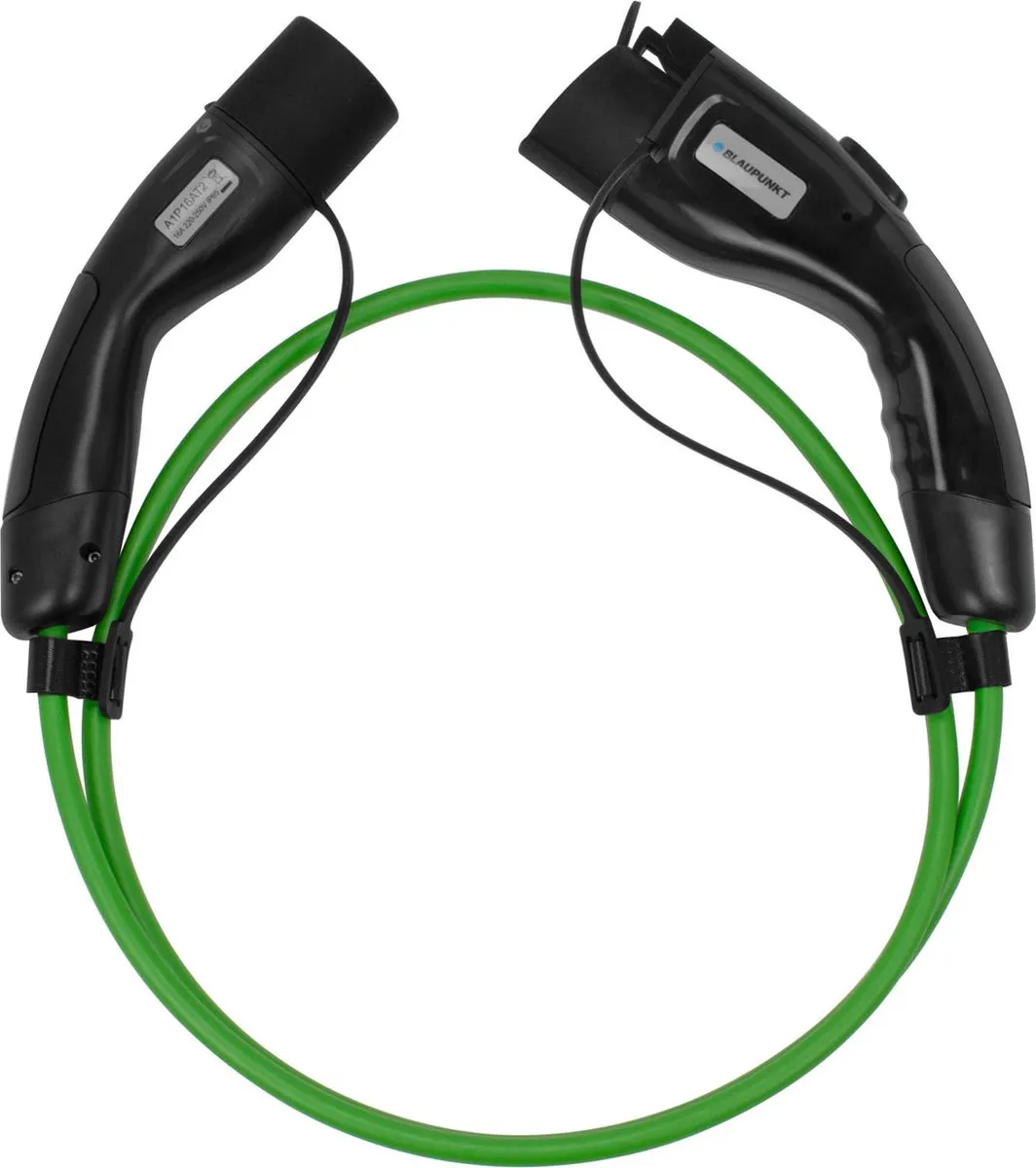 Blaupunkt Laadkabel B1p16at1 Elektrische Auto 16a Groen 2 Meter