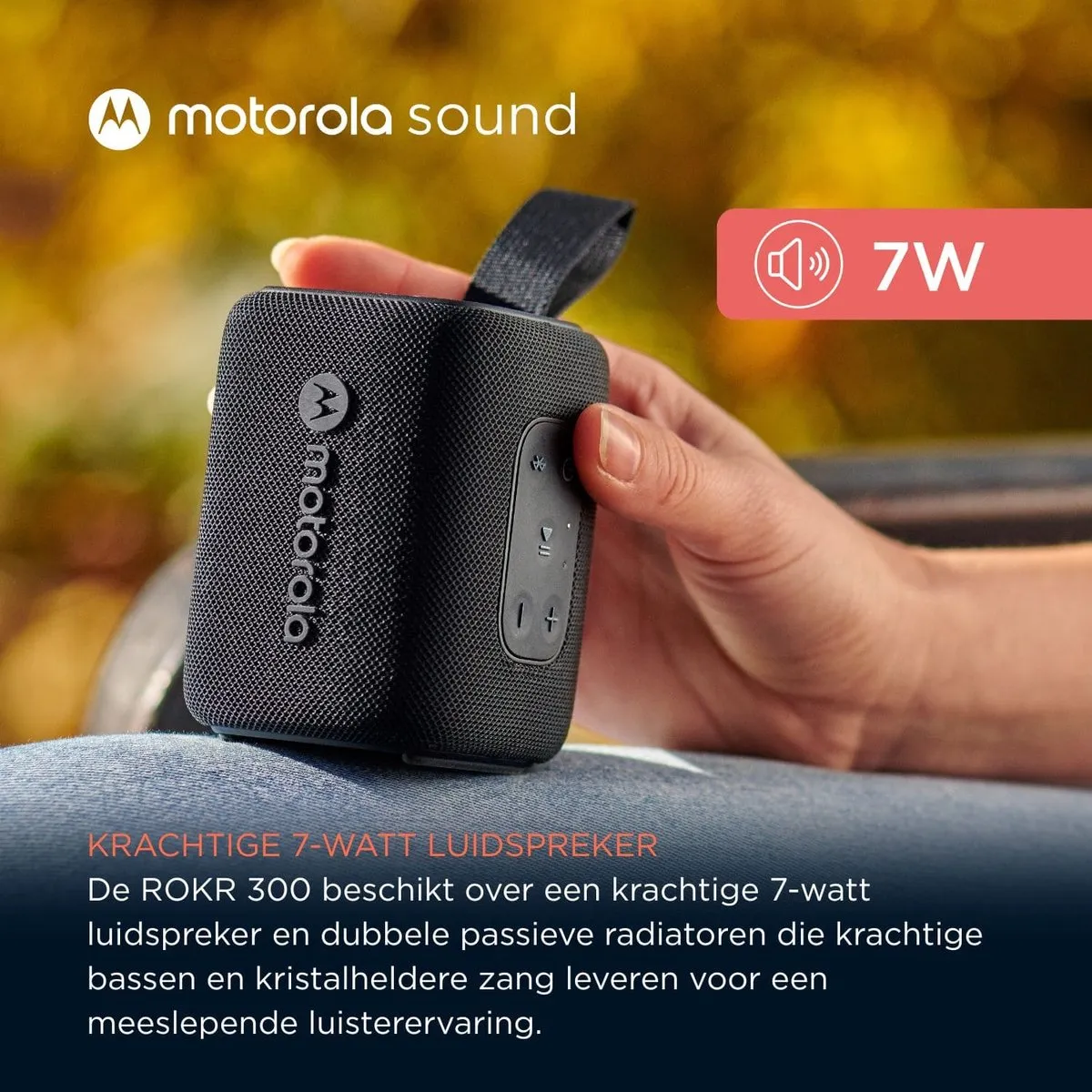 Motorola ROKR 300 Draadloze Bluetooth Luidspreker - 7W - Zwart