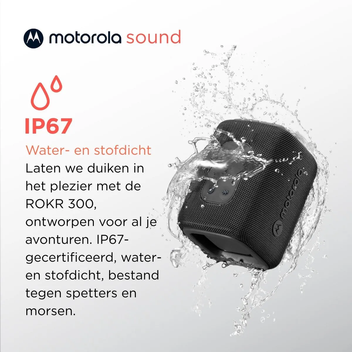 Motorola ROKR 300 Draadloze Bluetooth Luidspreker - 7W - Zwart - afbeelding 6 van 6