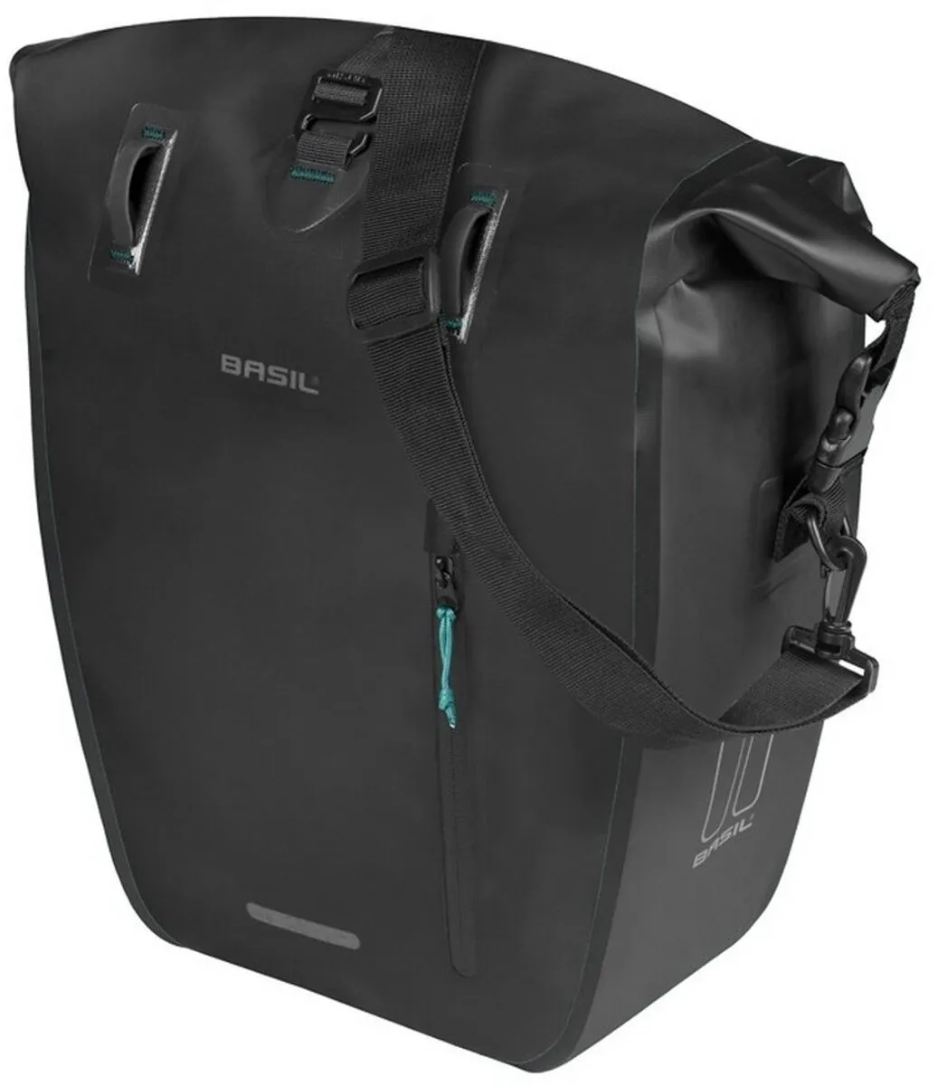 Basil Rivo Enkele Fietstas 31L - Zwart