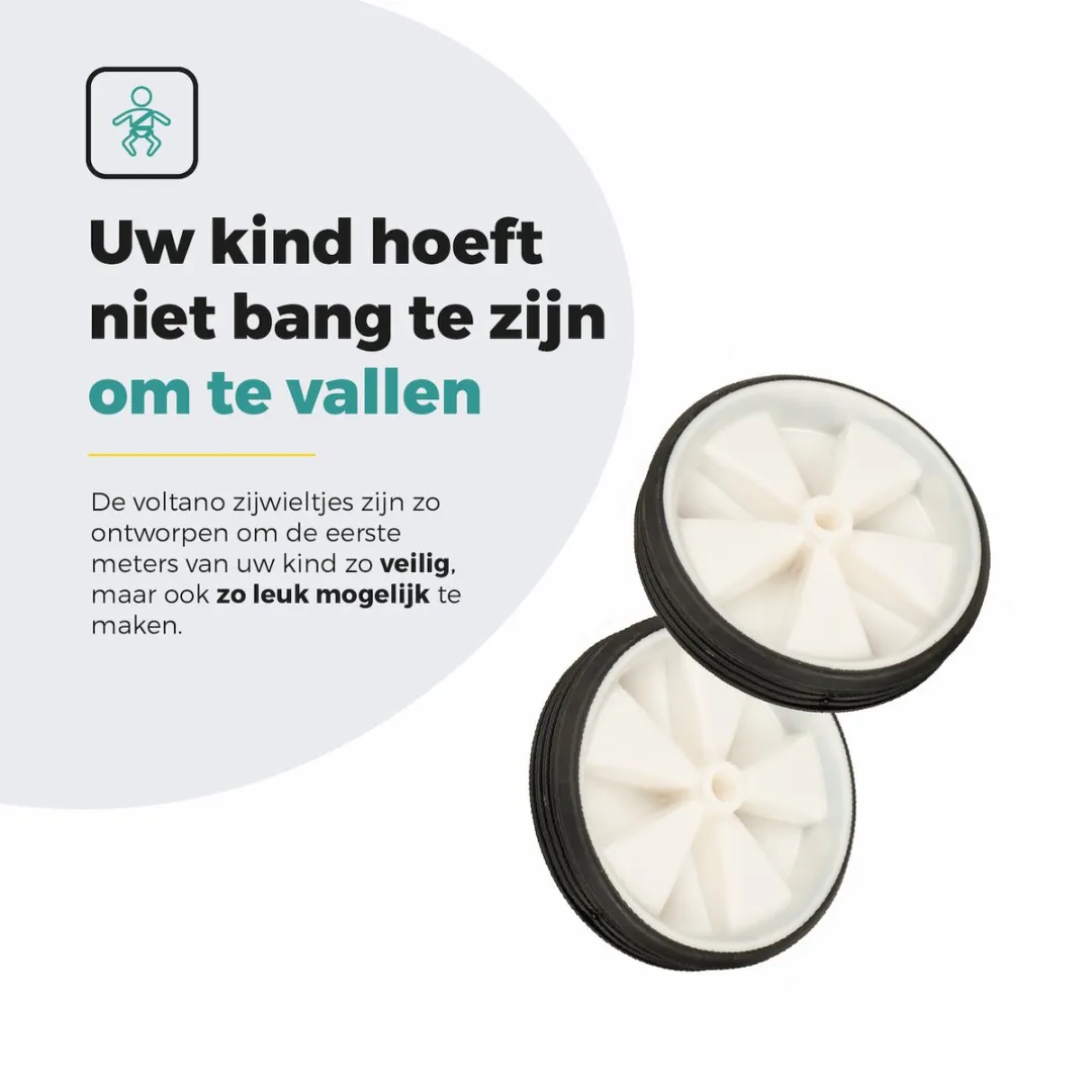 Voltano Zijwieltjes Wit - 12-20 Inch - afbeelding 6 van 6