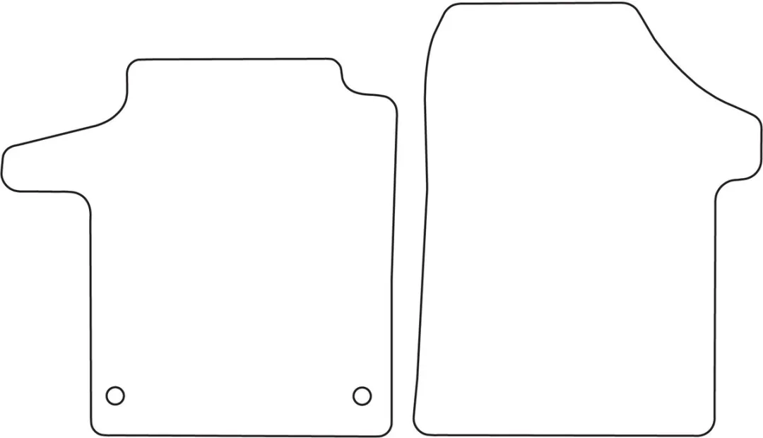 Mercedes EQV N447 Velours Vloermatten - 4 Stuks - Zwart