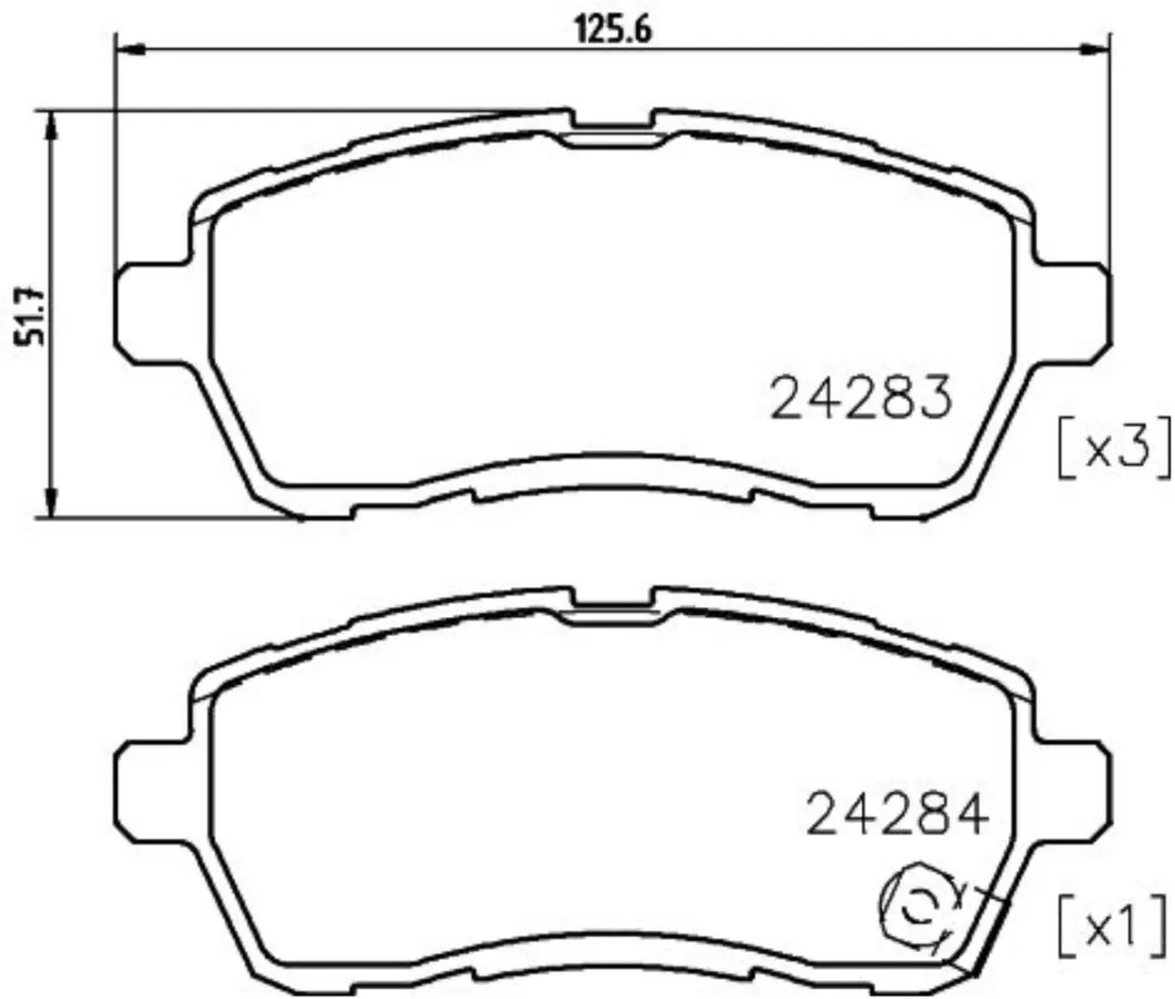 Hella PAGID Remblokken Schijfrem Mazda 2 DL/DJ - Voorzijde