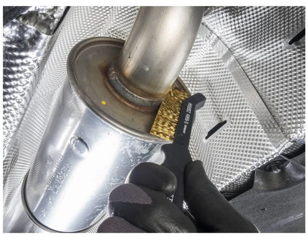 Hazet 4968-3 Messing Remklauwborstel
