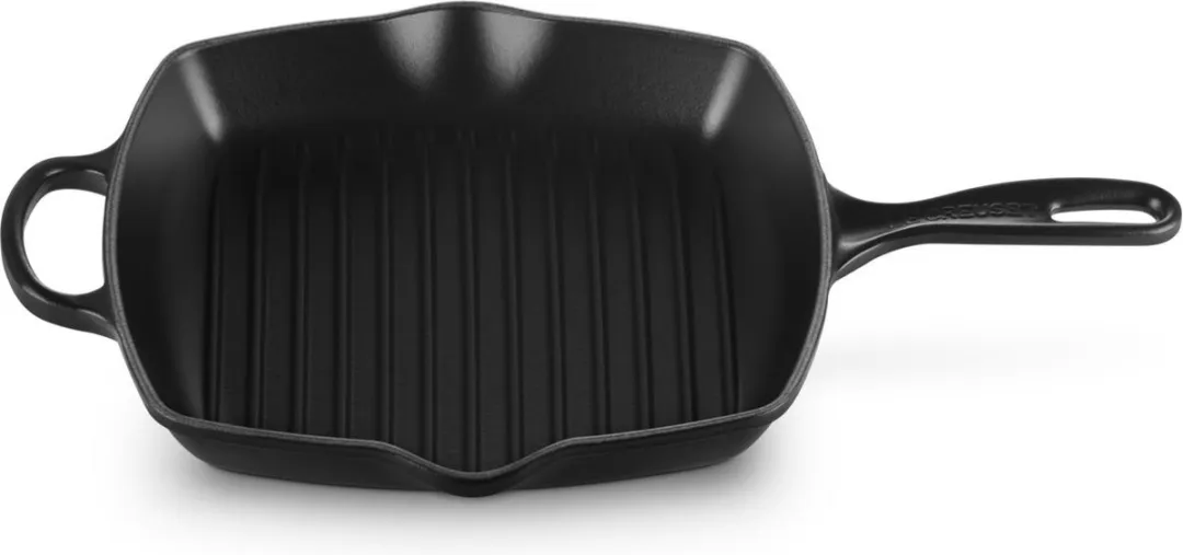 Le Creuset Gietijzeren Grillpan 26cm - Mat Zwart - afbeelding 6 van 6