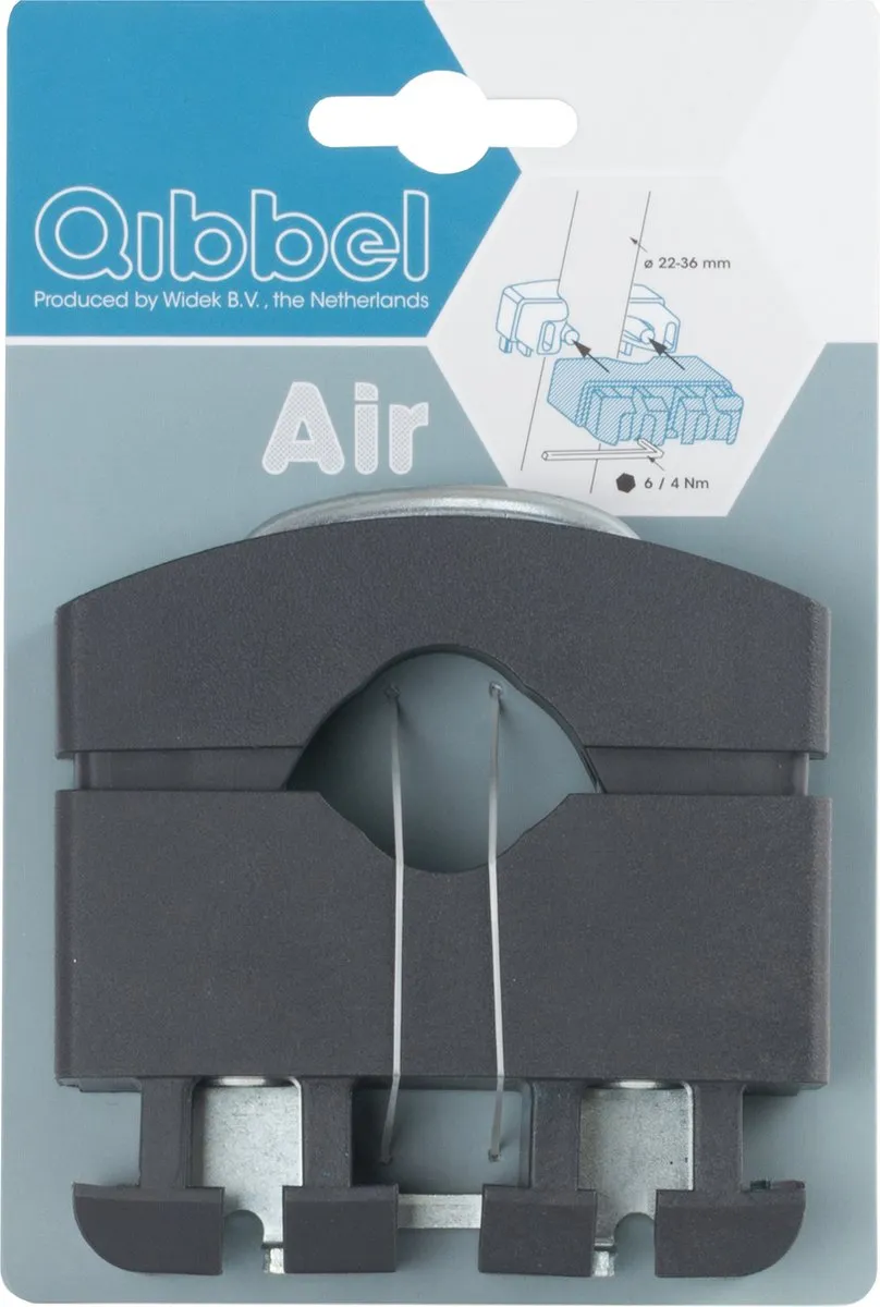 Qibbel Air Fietsstoeltje - Zilver