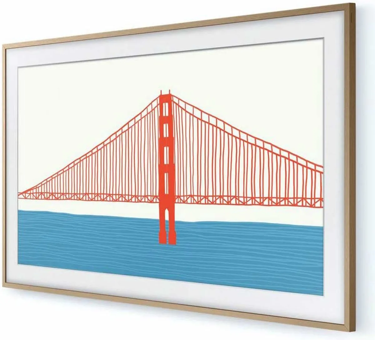 Samsung - The Frame (2021) - 43" Lijst - Teak - VG-SCFA43TKBXC