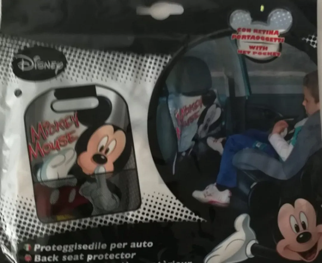 Disney Mickey Mouse Stoelbeschermer - 1 Stuk - Grijs/Rood/Zwart