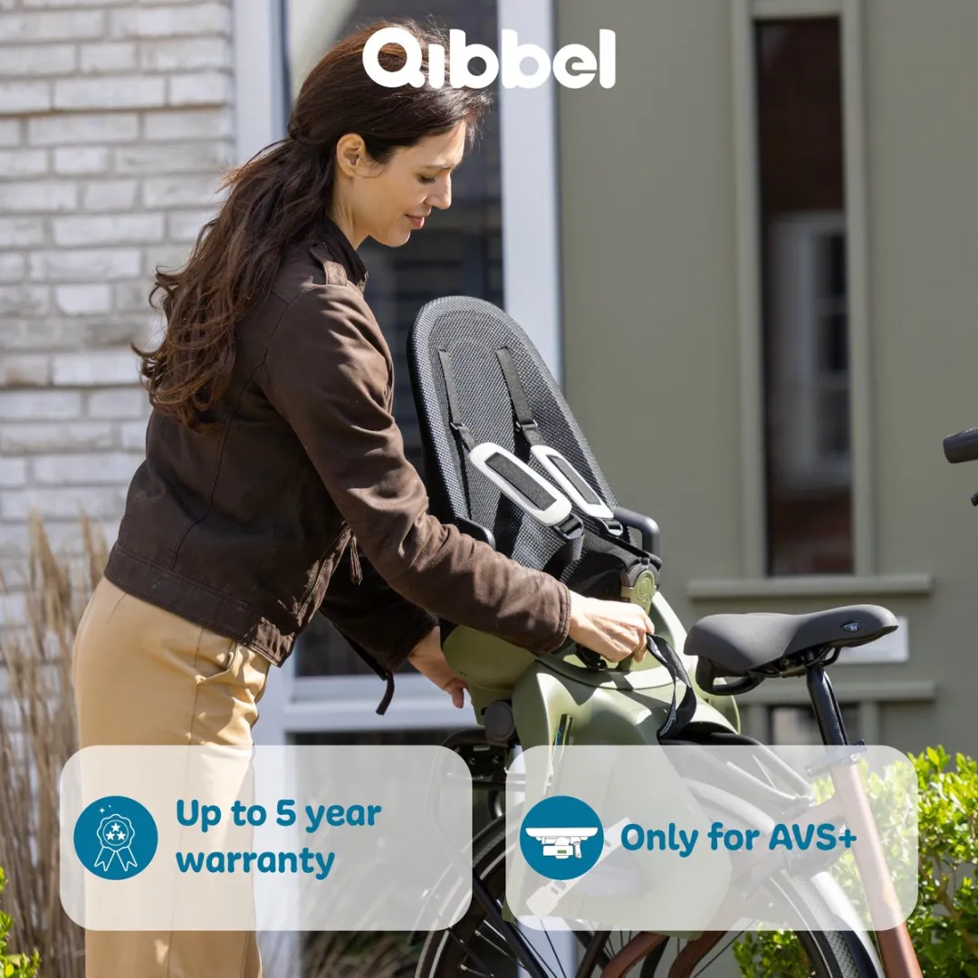 Qibbel Air Fietsstoeltje AVS+ - Midnight Black