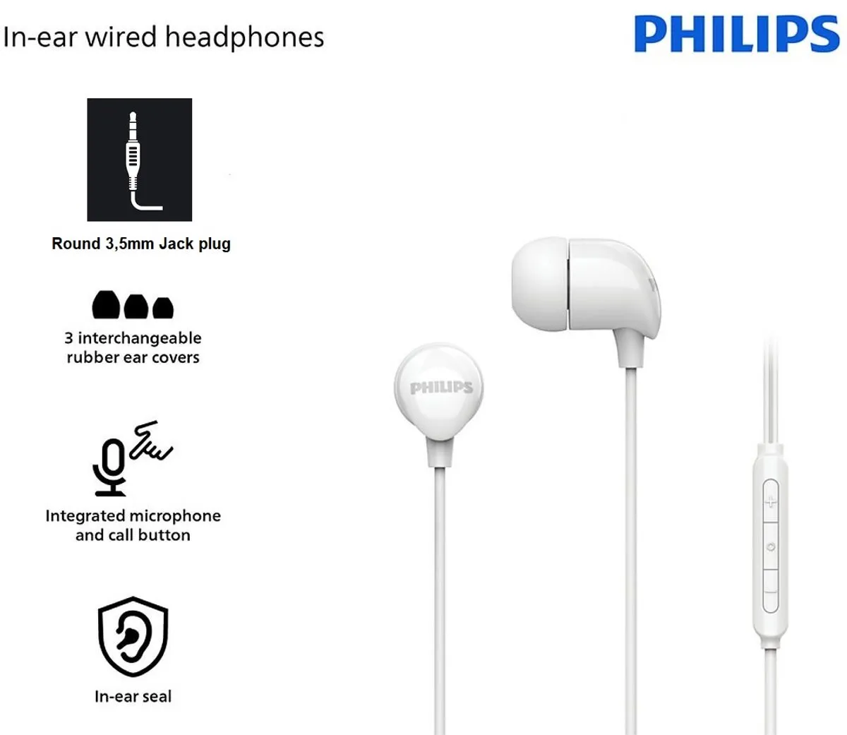 Philips TAE1146 Oordopjes