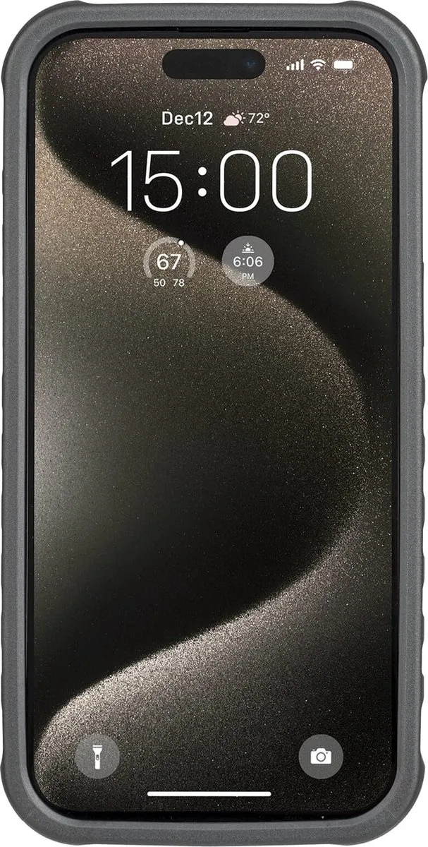 Topeak iPhone 15 Pro Max Ridecase Telefoonhoesje - Transparant - Zwart
