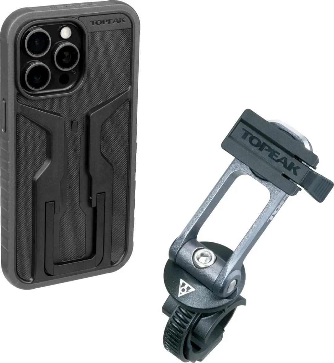 Topeak iPhone 15 Pro Max Ridecase Telefoonhoesje - Transparant - Zwart - afbeelding 6 van 6