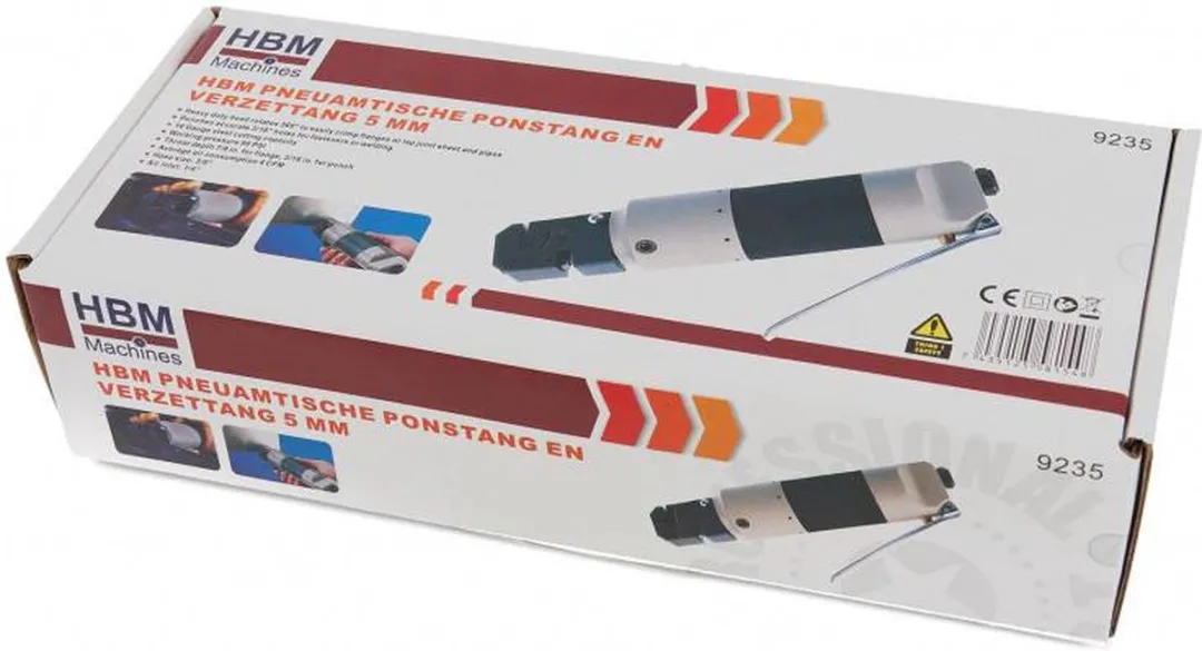 HBM Machines Pons- en Verzettang 5mm Pneumatisch - Zwart