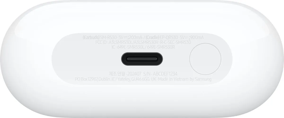 Samsung Galaxy Buds3 Bluetooth-koptelefoon Wit (Wit) SM-R530