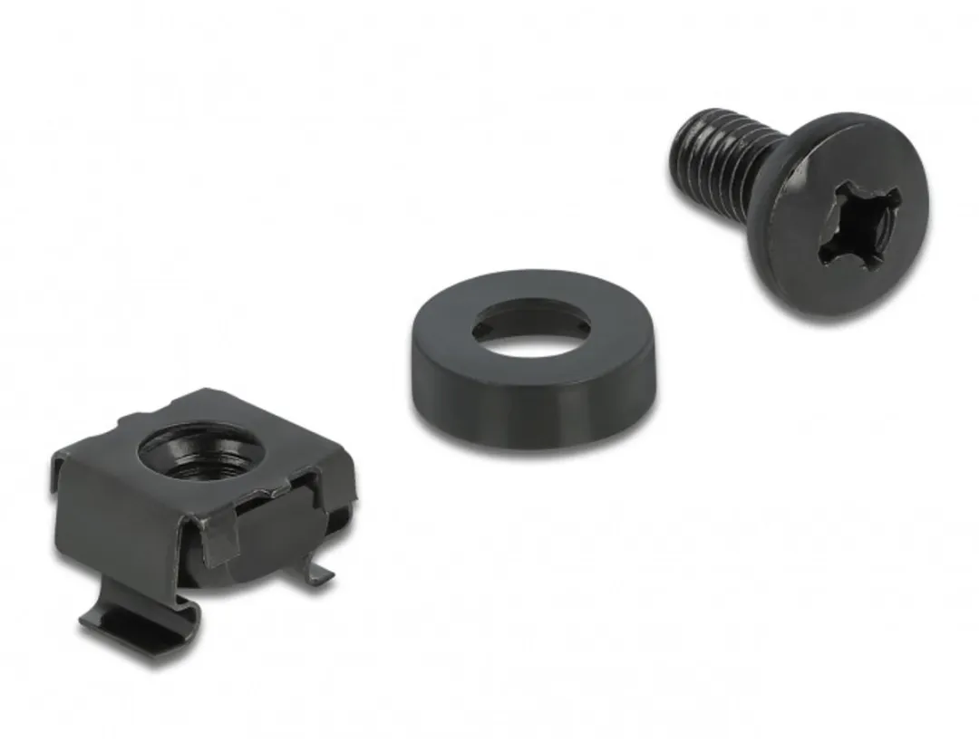 Delock M6 Schroef/bout 12mm - 20 Stuks Zwart