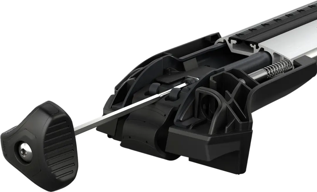 Thule Edge Raised Rail Voeten - 4 Stuks - Zwart