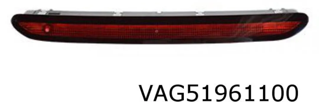 Volkswagen Touran Derde Remlicht VAG51961100 - Rood