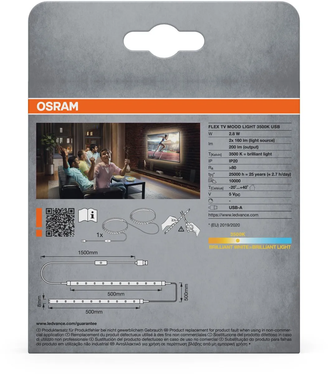 Osram LED-strip USB 5V 1500mm Warmwit