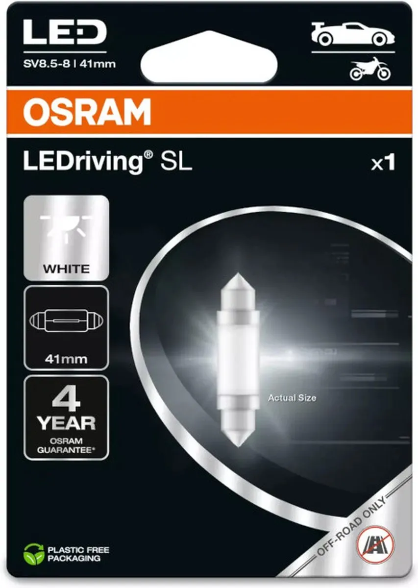 Osram LEDriving C10W 41mm Witte Lamp