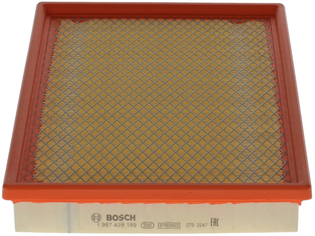 Bosch Luchtfilter Motorfilter 1 987 429 189 - 291x211x41mm - Geel/Oranje