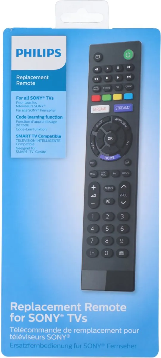 Philips Universele Afstandsbediening SRP4020/10 - Sony TV - Zwart