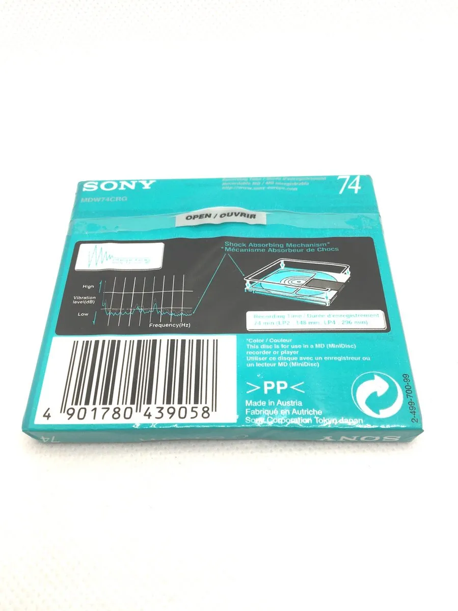 Sony 74 Min Minidisc Color Collection - Groen