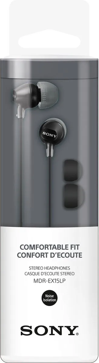 Sony MDR-EX15LPB In-ear Oordopjes - Zwart