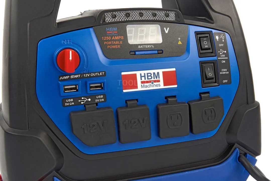 HBM Auto Startbooster 230V 12V 22Ah